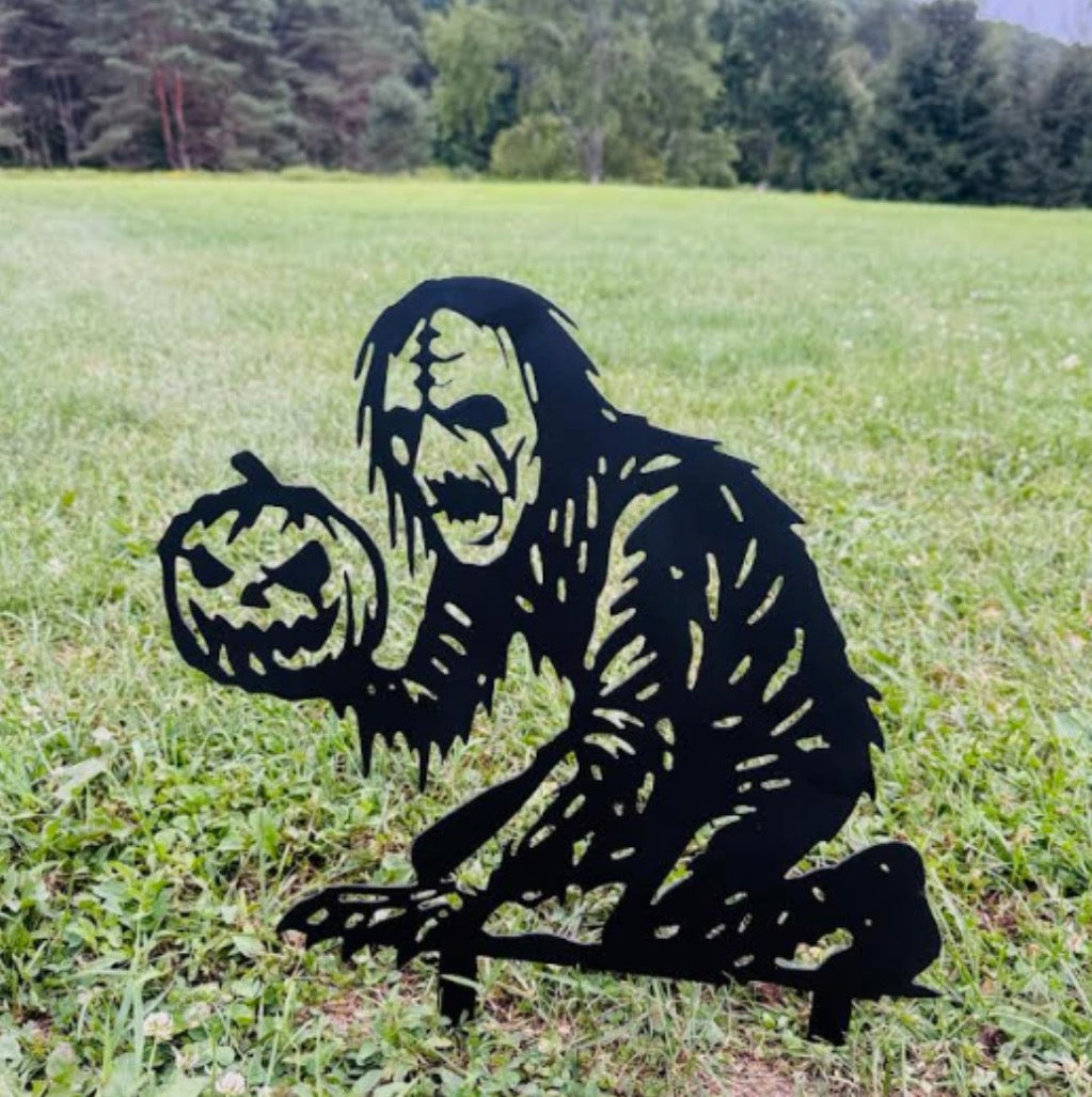 Metal Zombie Yard Stake