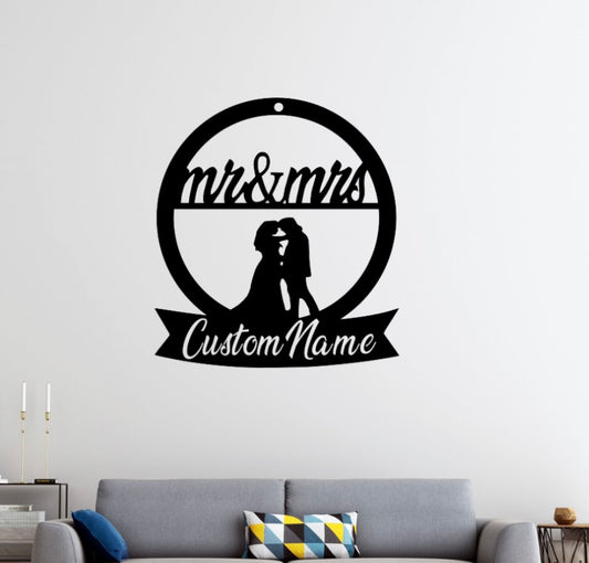 Personalized Mr. & Mrs. Sign