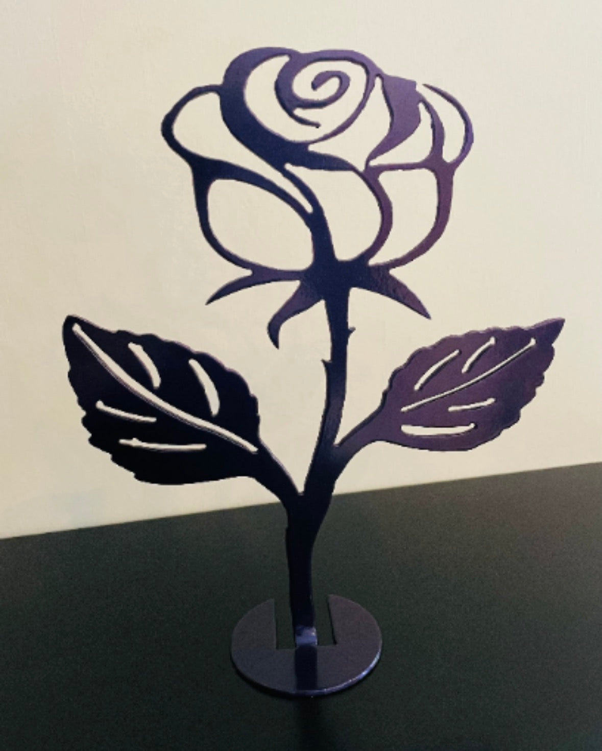 Metal Standing Rose